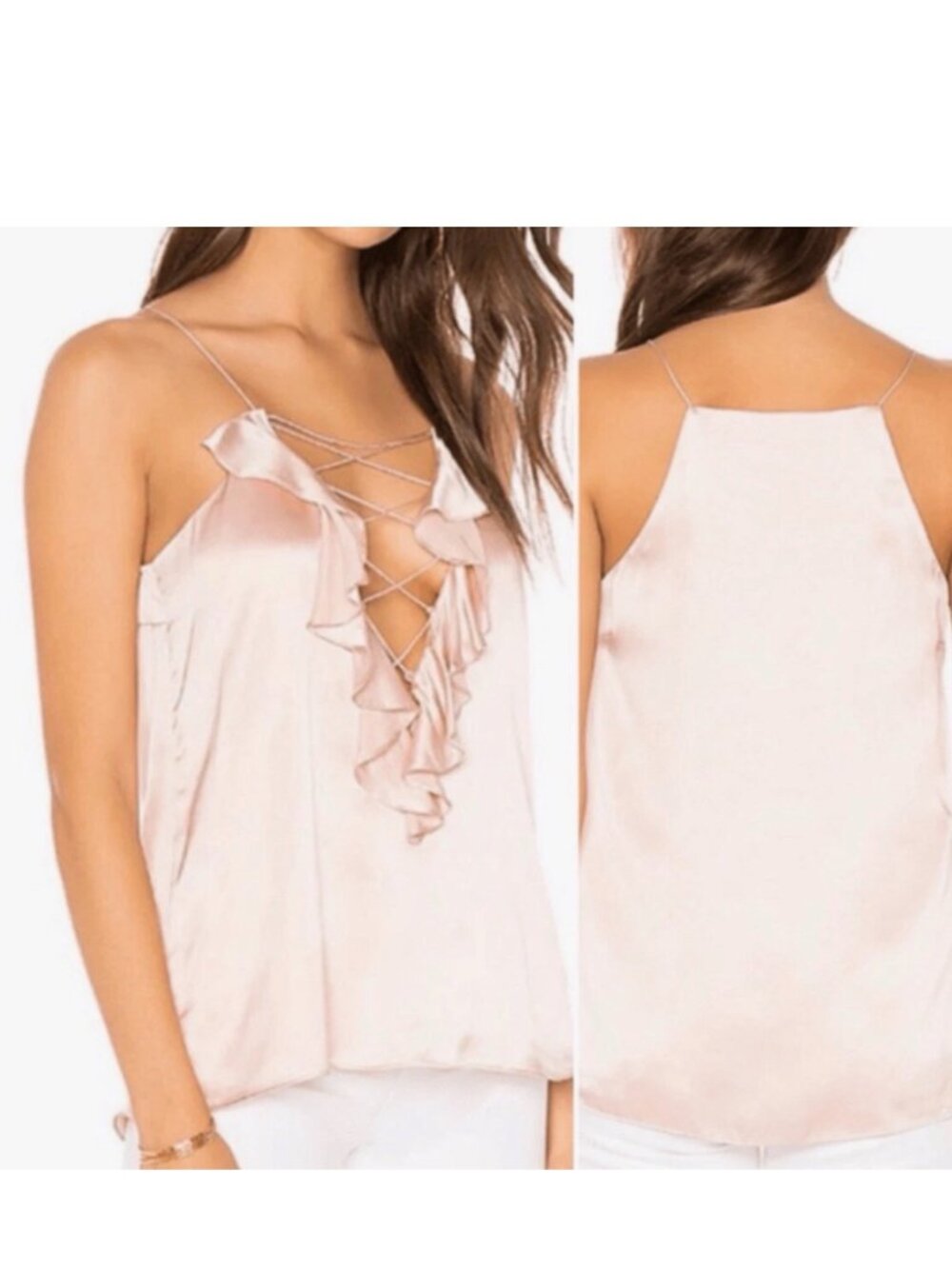 Cami NYC‎ Satin Camisole in Light Blush